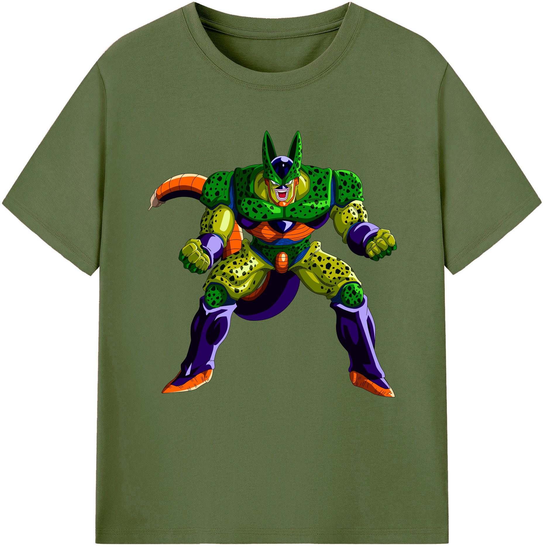 （画像用） ドラゴンボール セル DRAGON BALL Cell 綿100％半袖Tシャツ（フロントプリント）